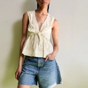 Ganni Tie Front Tank